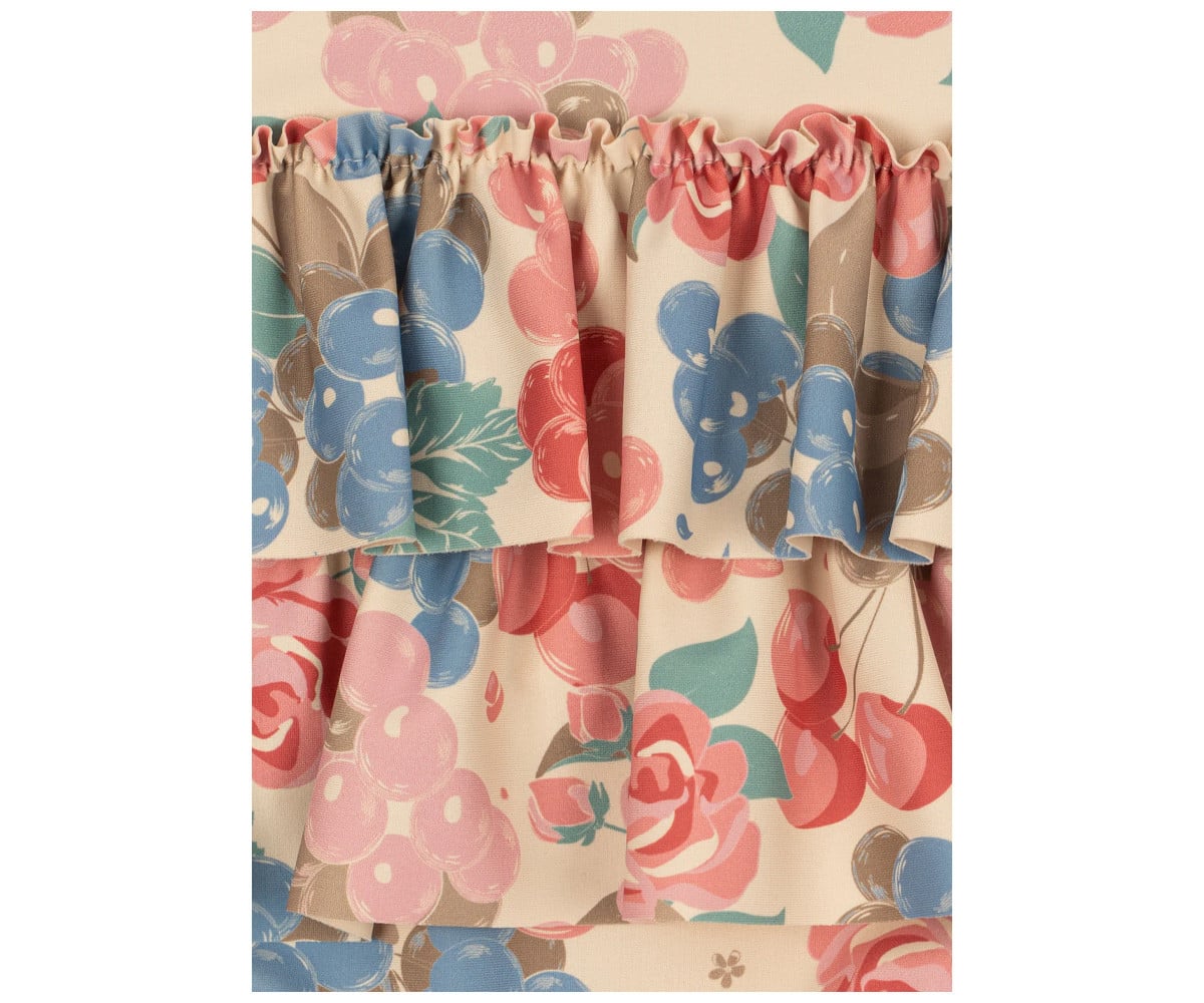 Fato Infantil  com folhos Bloomiegrape