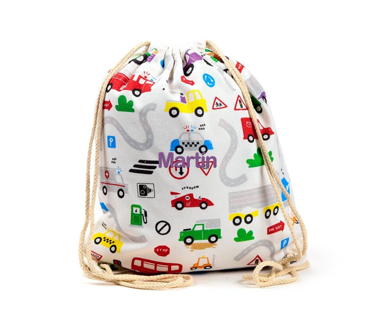 Mochila personalizável Carros Little Motors