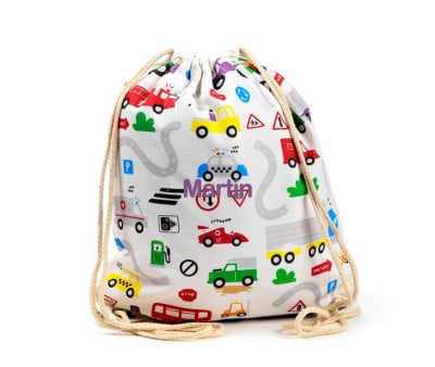 Mochila personalizável Carros Little Motors