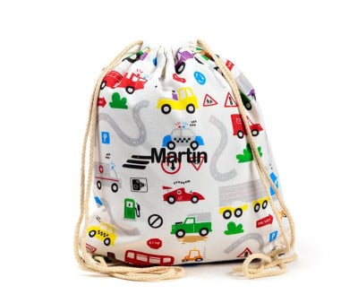 Mochila personalizável Carros Little Motors