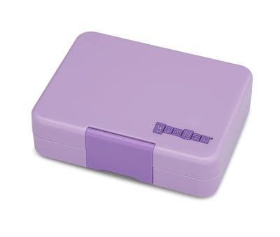 Caja Almuerzo Snack Purple Bandeja Unicornio 3 Compartimentos