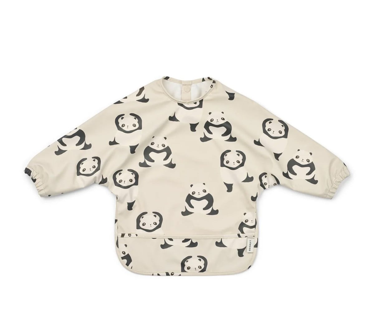 Long Sleeved Bib Merle Panda/Sandy