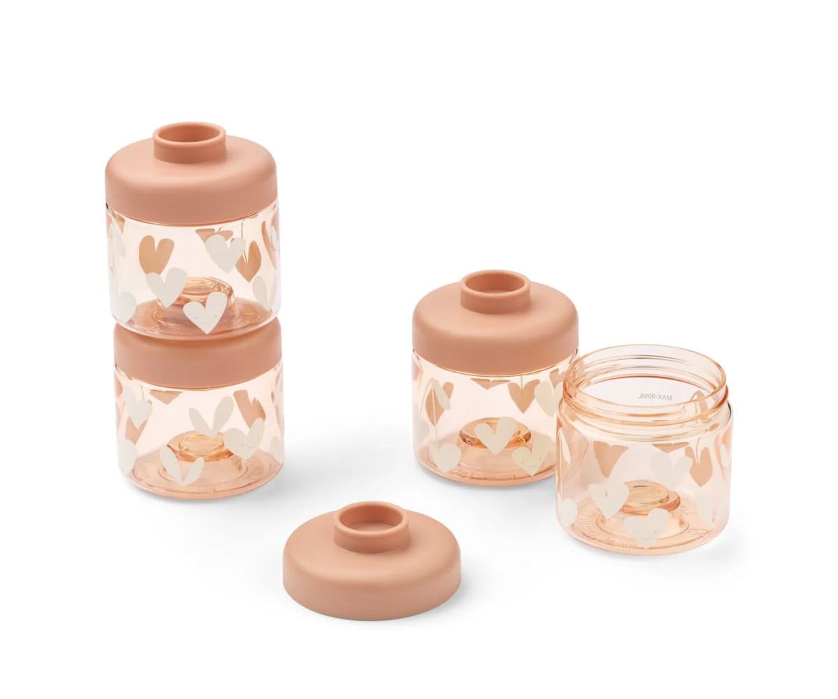 Set de 4 Distributeurs de Nourriture Dominique Sweethearts/Pale Tuscany