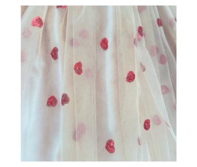 Jupe Longue Coeurs Rouges