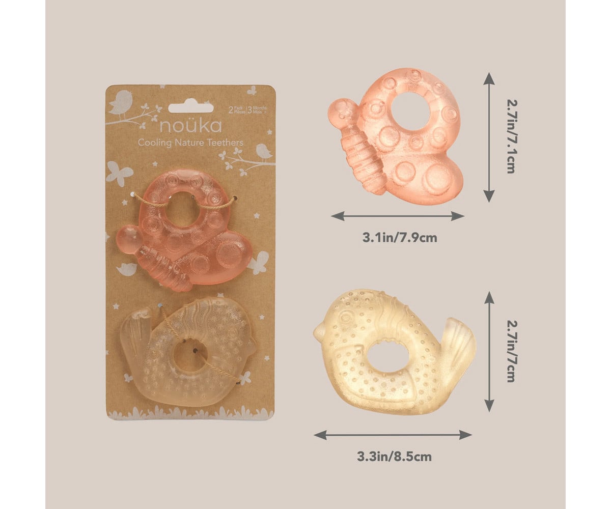 2 Cooling Teethers Nature Flight