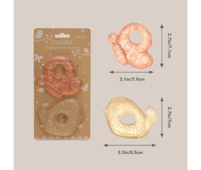 2 Cooling Teethers Nature Flight
