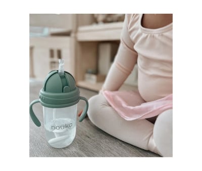 2 Pailles de Rechange avec Lest et Goupillon de Nettoyage pour Gobelet Noüka