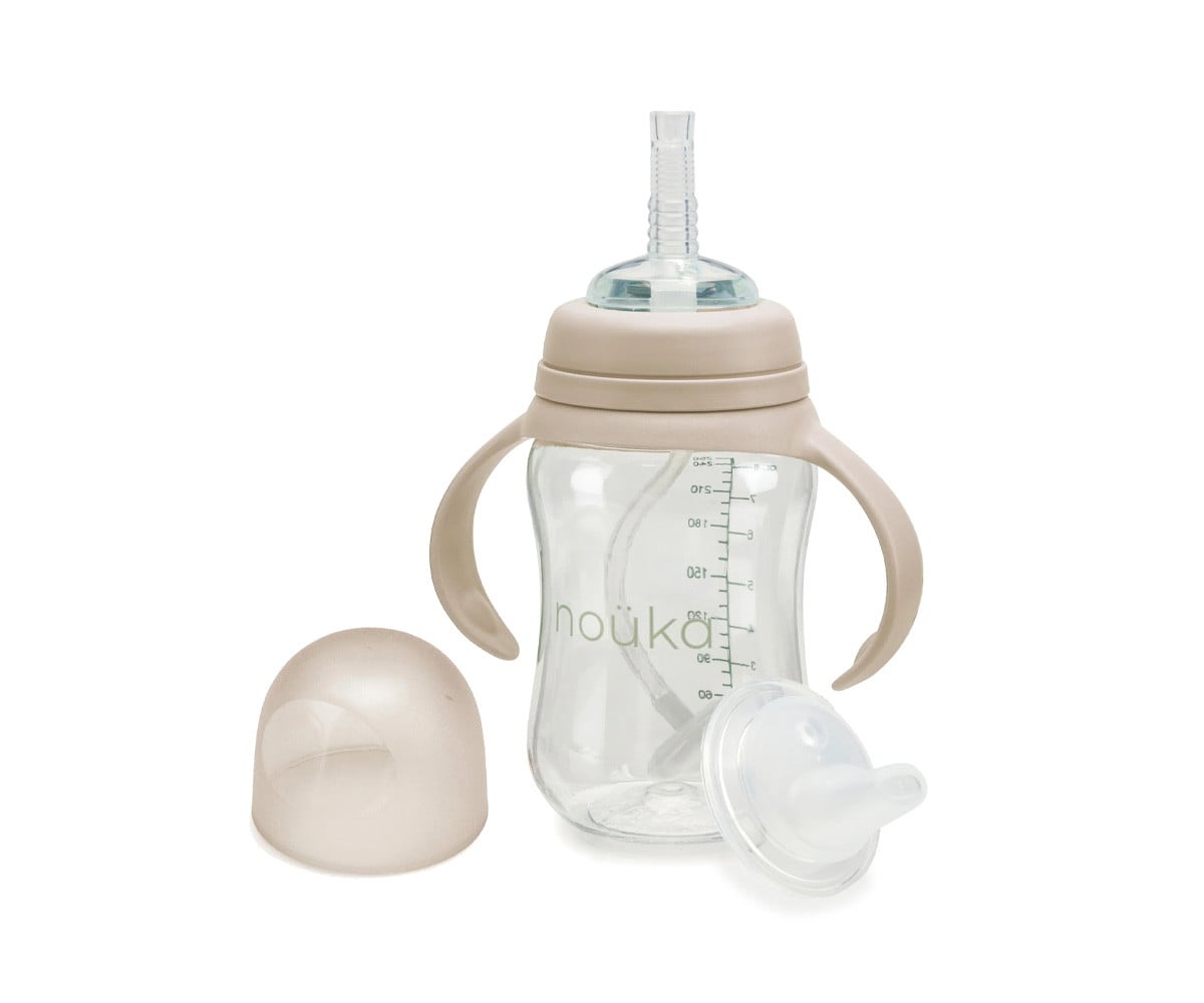 2 Pailles de Rechange avec Lest et Goupillon de Nettoyage pour Gobelet de Transition Noüka