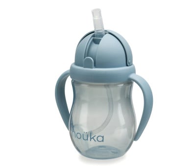 Taza Antiderrame Non-Spill con Pajita Flexible con Peso 240ml Wave