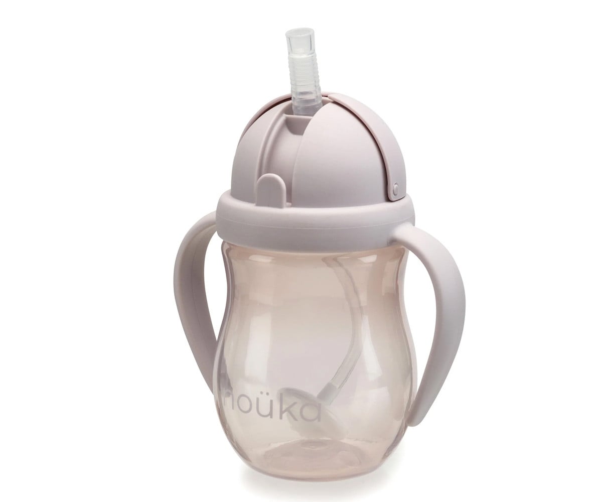Gobelet Anti-Renversement Non-Spill avec Paille Flexible Lestée 240 ml Bloom