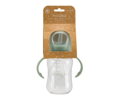 Gobelet de Transition avec Paille Flexible Lestée 240 ml Soft Blush