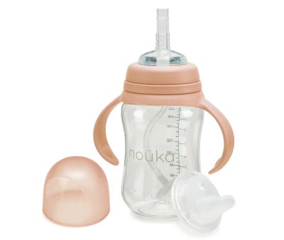 Taza Transitional con Pajita Flexible con Peso 240ml Soft Blush