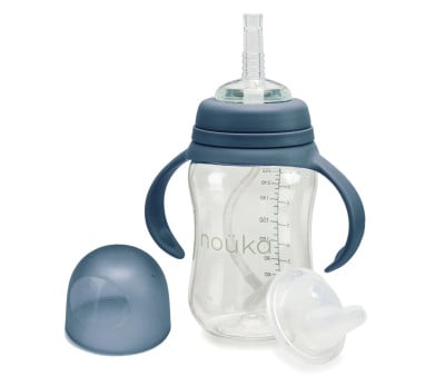 Taza Transitional con Pajita Flexible con Peso 240ml Deep Ocean