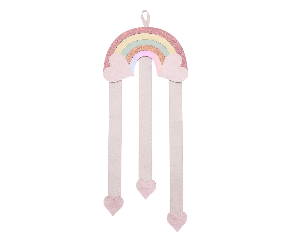 Clip Hanger Rainbow Heart
