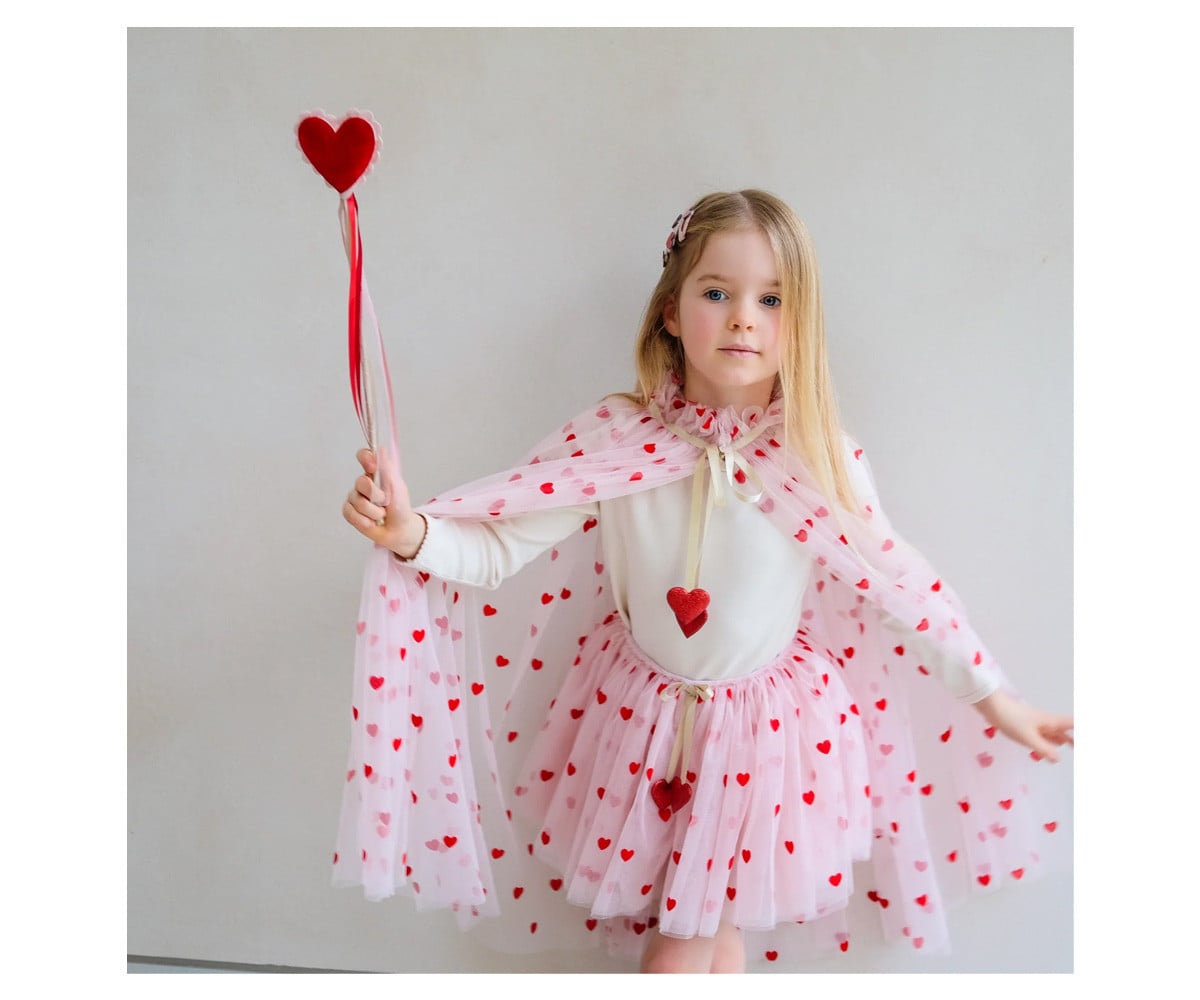 Capa Fato Tule Heart