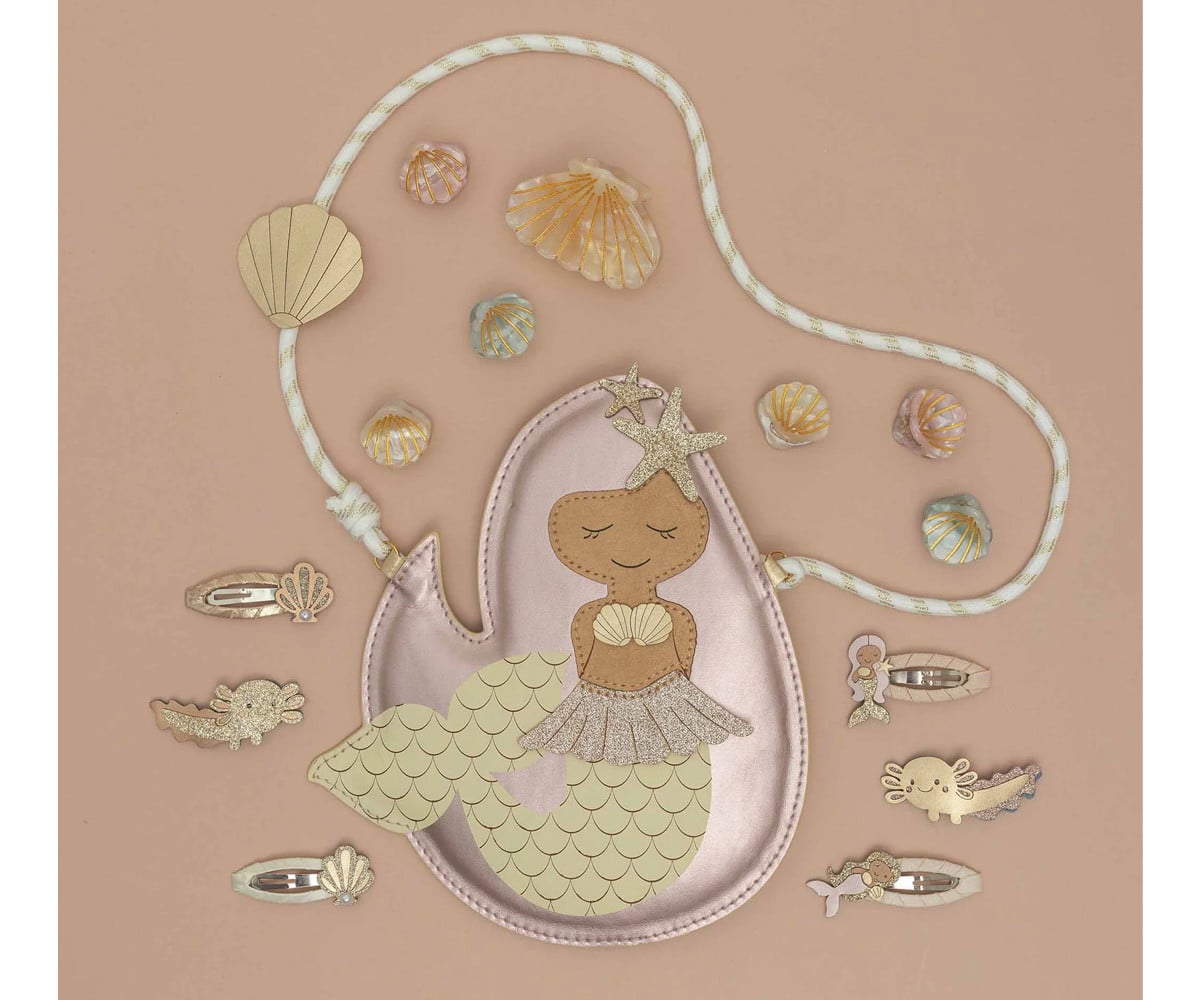 4 Barrettes Clic Clac Mermaid