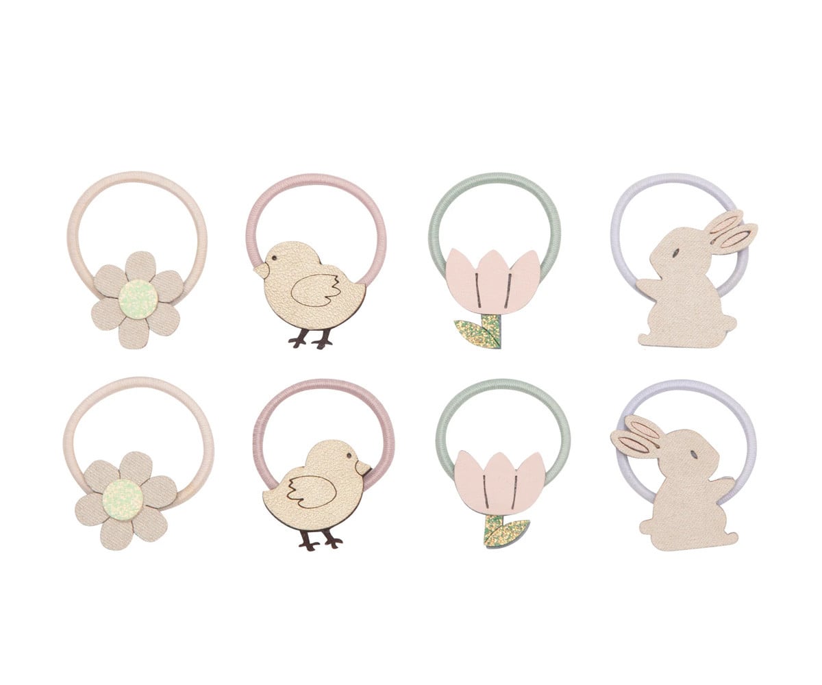 8 Mini Élastiques Easter