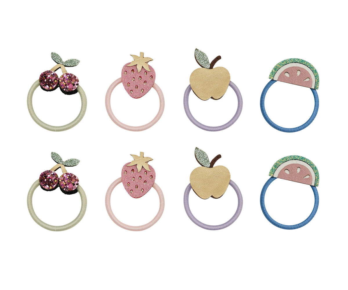 8 Mini Hair Ties Fruit Salad