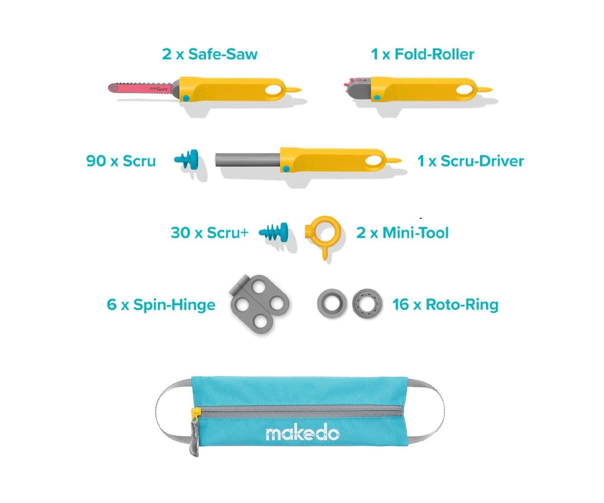 Kit de Construction Makedo 149 Pièces Holiday Bundle
