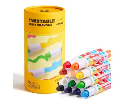 12 Crayones Suaves Lavables