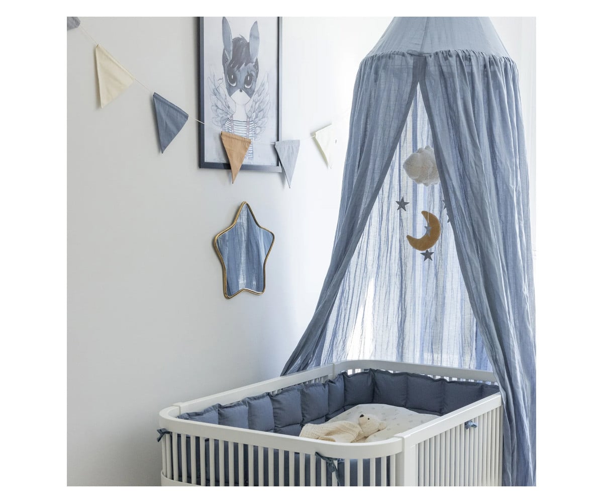 Guirlande Enfant en Tissu Double Face Forest Lake Blue