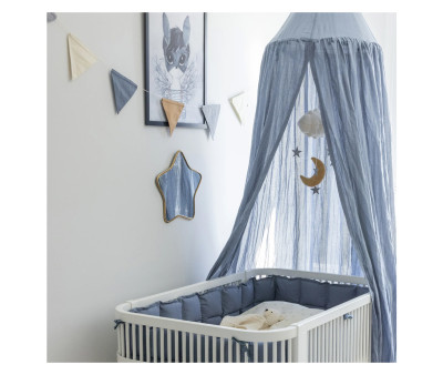 Guirlande Enfant en Tissu Double Face Forest Lake Blue