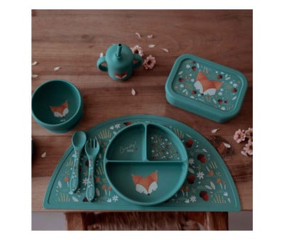 Tasse en Silicone avec Paille Renard 120 ml