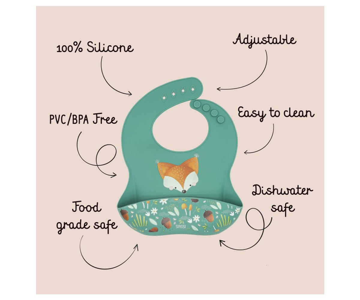 Babete de silicone Fox