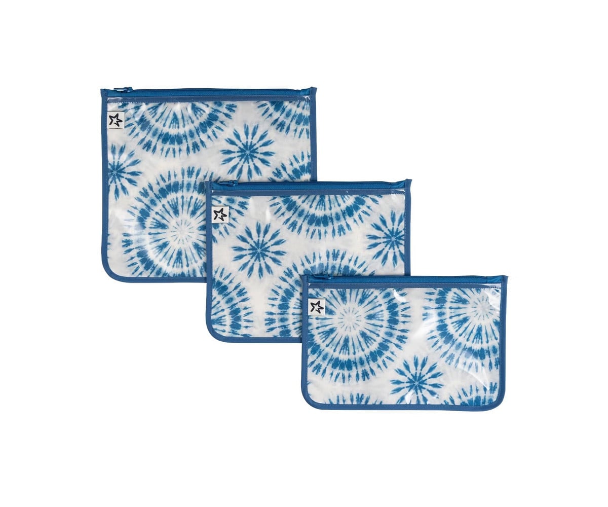 Lot de 3 Sachets Travel Blue Tie Dye