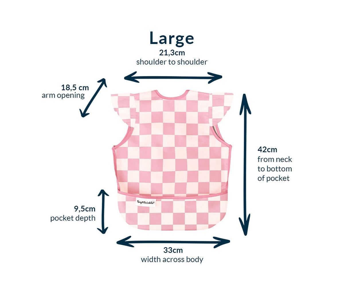 Waterproof Sleeveless Bib Floral Blue
