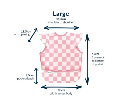 Waterproof Sleeveless Bib Floral Blue