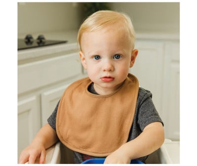 Pack of 3 Round Kaffle Bibs Mint/Olive/Tan