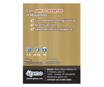 Jogo Clube A Adri, o Inventor (Instruções Espanhol)