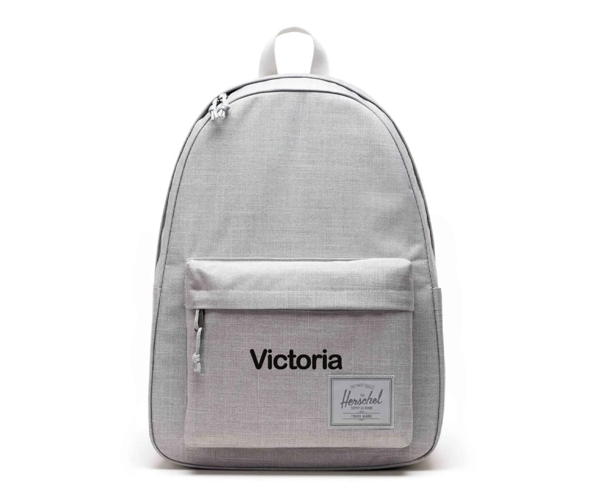 Mochila personalizável Herschel Classic XL Grey Crosshatch