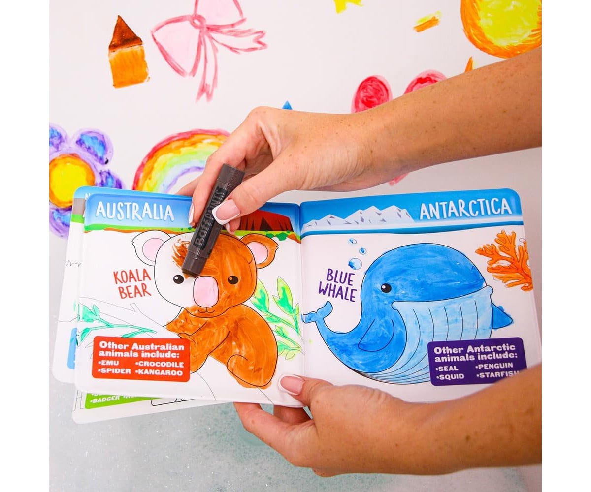 Kit de Coloriage pour Baignoire Baff Paints + Activity Set et Livre