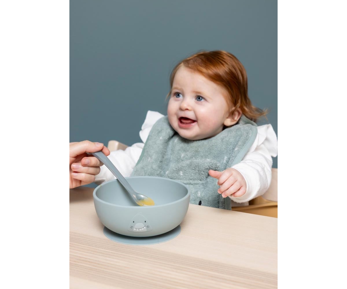 3 Baby Silicone Spoons Mr. Shark
