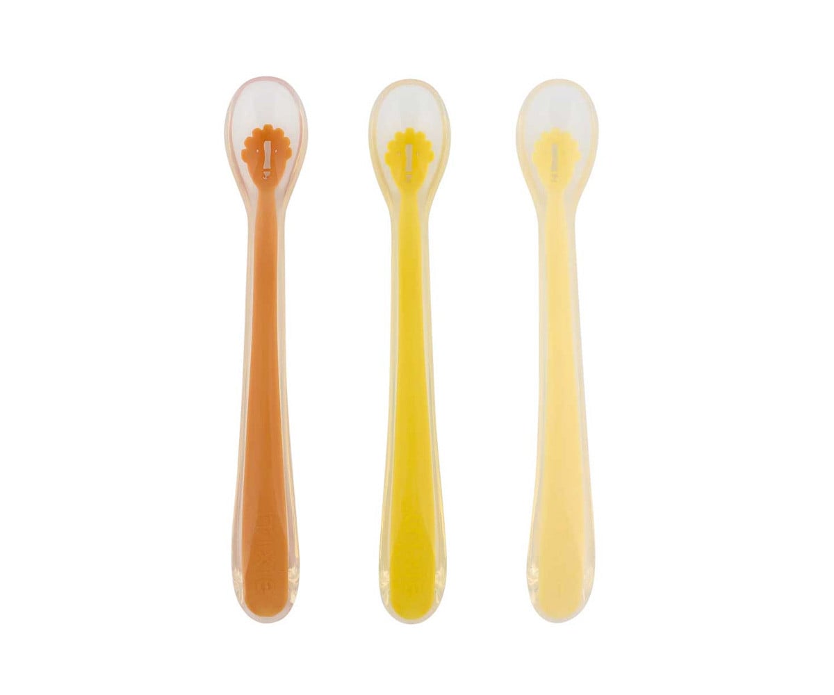 3 Baby Silicone Spoons Mr. Lion