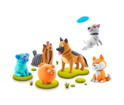 Interactive Playdough Dog Story  (15 cans)
