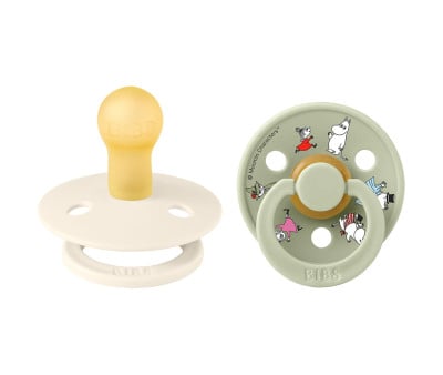 2 Succhietti BIBS x Moomin Colour Round Friends-Ivory Mix