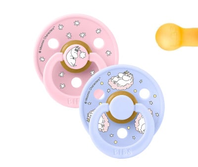 2 Succhietti BIBS x Moomin Colour Round Dreaming-Baby Pink
