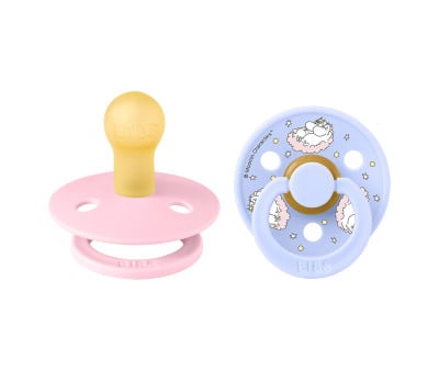 BIBS x Moomin: 2 Chupetas Colour Round Polka Dreaming/Baby Pink Mix