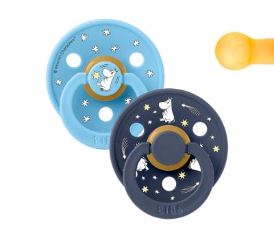 2 Succhietti BIBS x Moomin Colour Round Good Night-Breeze Mix