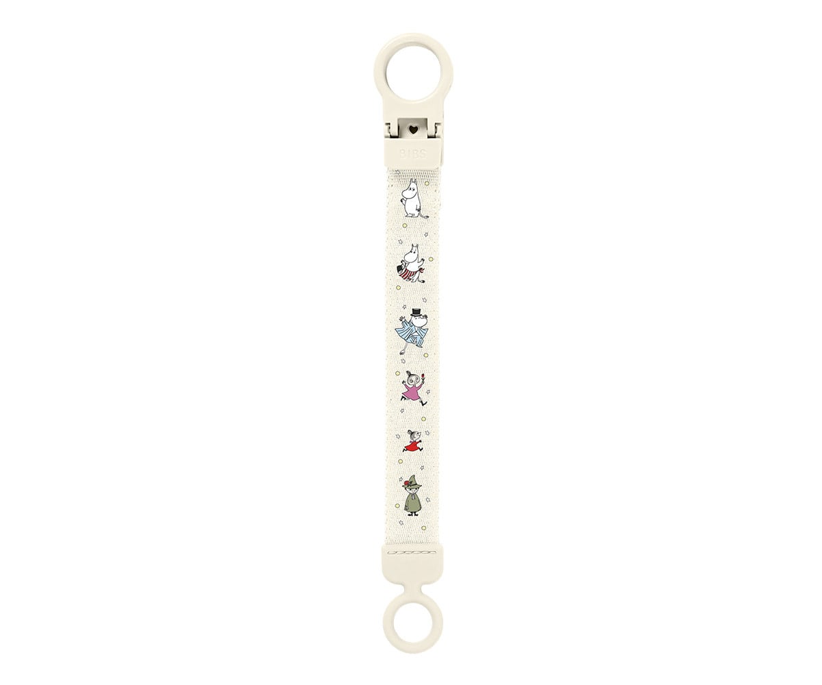 BIBS x Moomin Attache-Sucette Loop Clip Ivory