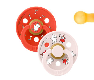 2 Succhietti BIBS Studio Colour Round Dancing-Candy Apple Mix