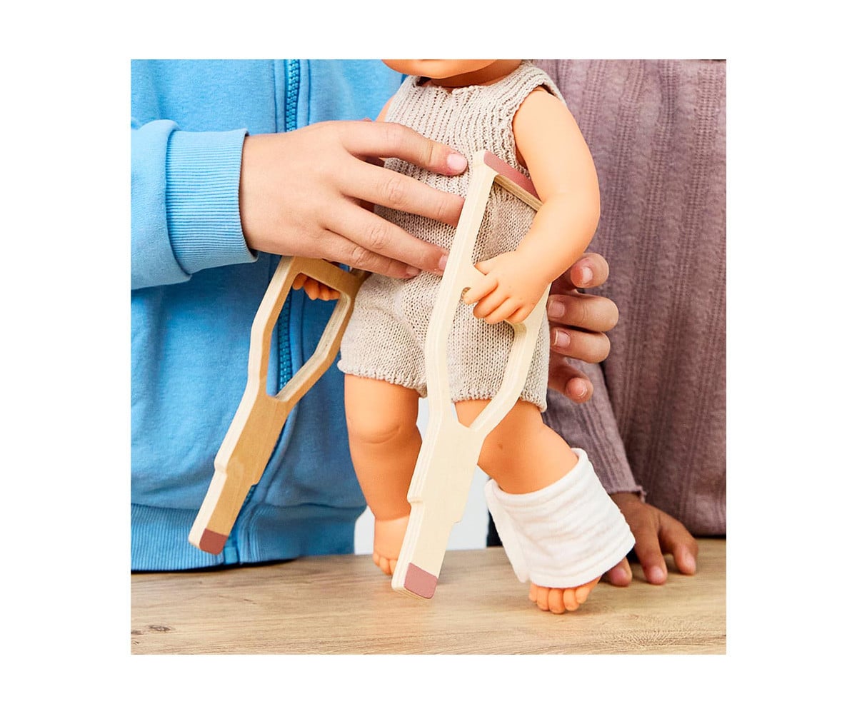 Crutches and Bandage for Dolls