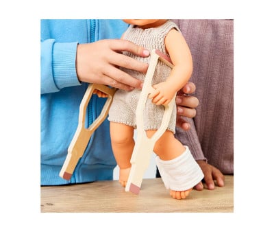 Crutches and Bandage for Dolls