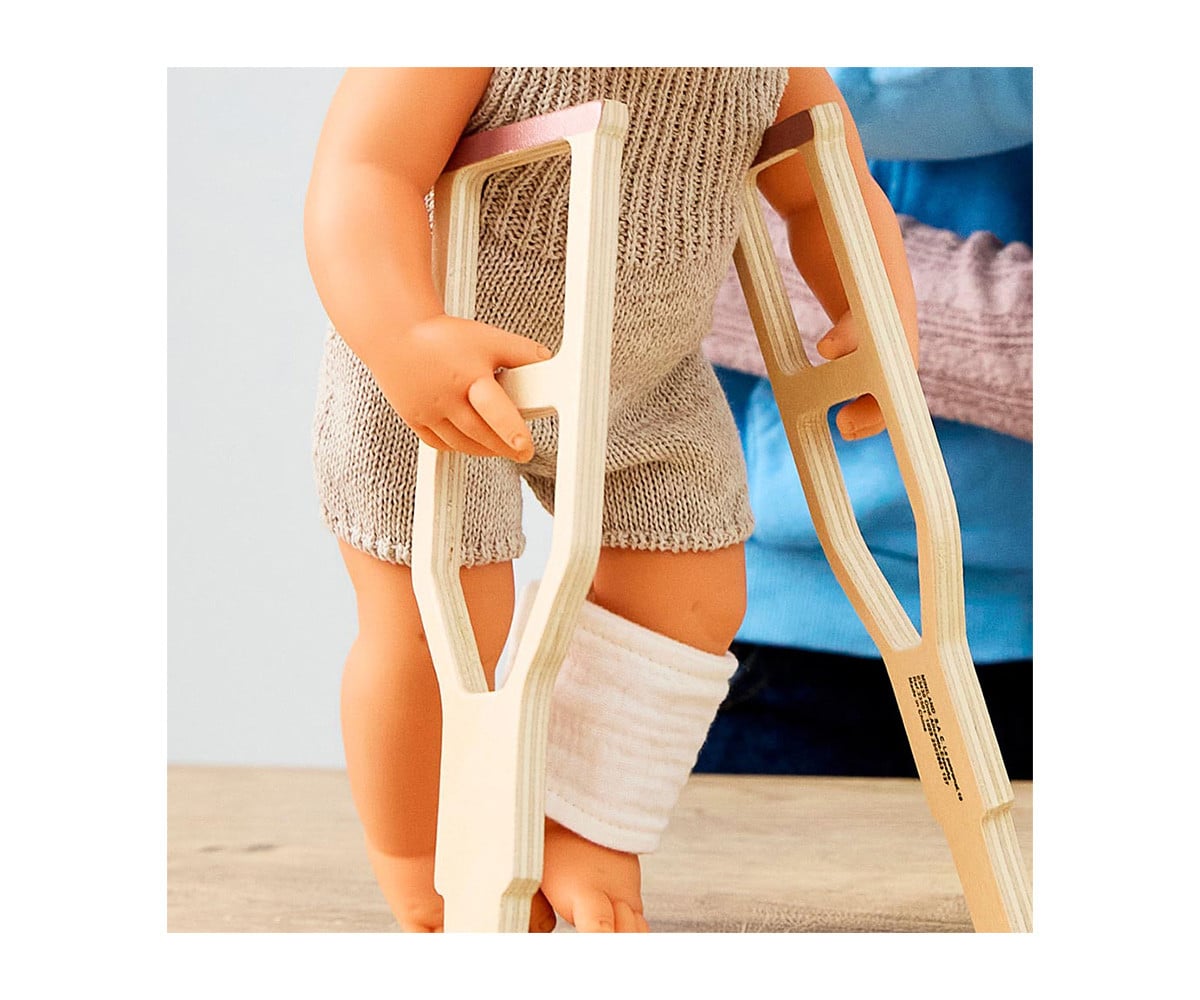 Crutches and Bandage for Dolls