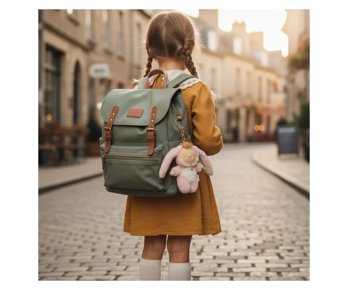 Cozy Charm Backpack Keychain Bunny Flopsy