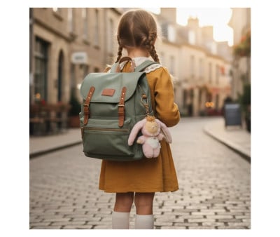 Cozy Charm Backpack Keychain Bunny Flopsy