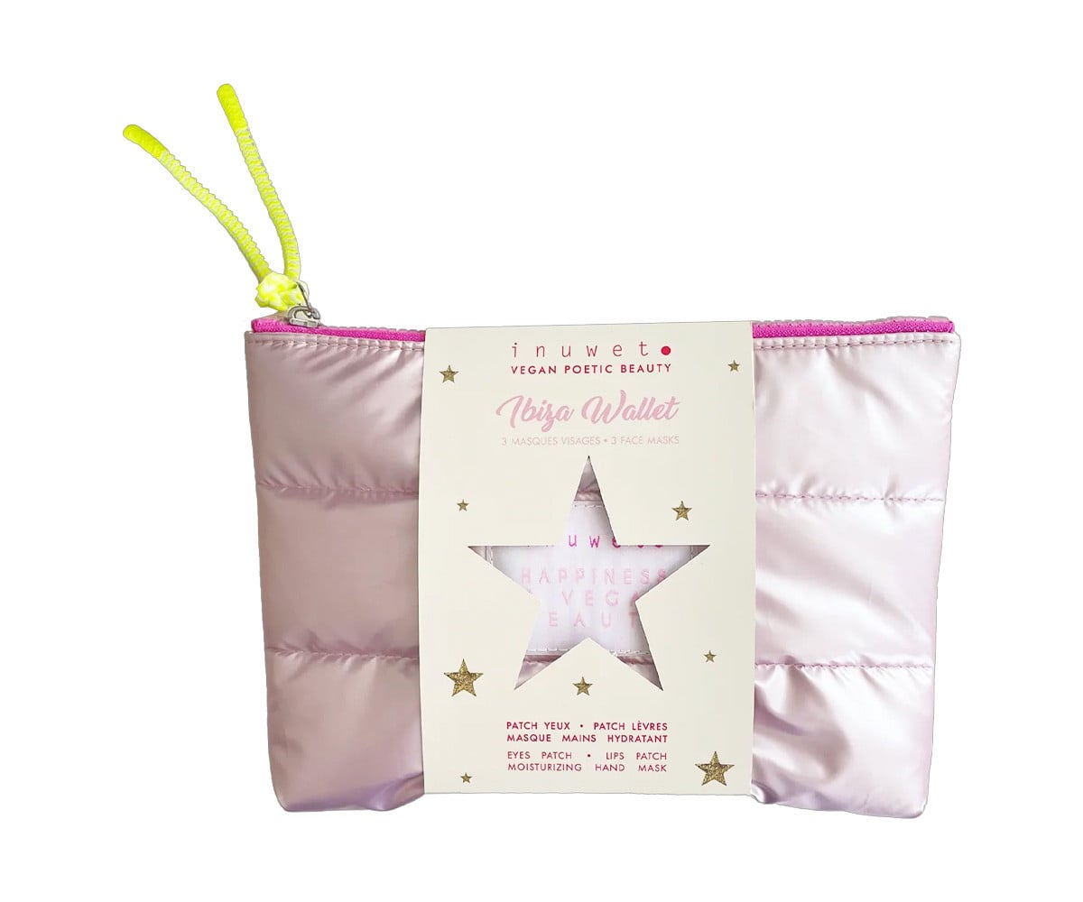 Bolsa de cosméticos IBIZA com rotina facial